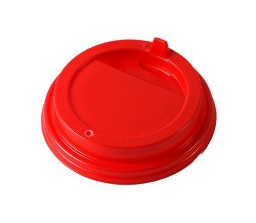 крышка д/стакана 300,400мл d=90мм красная с питейником А *