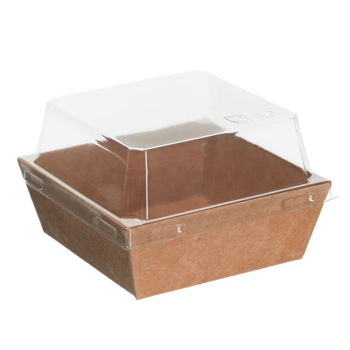 Контейнер для десертов Ant Box Kraft 350 мл, 90×90×80 мм, с купольной крышкой, 750 шт. от производителя в Кирове