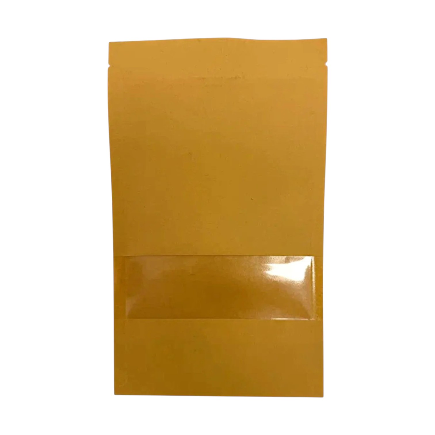 Пакет крафт с замком zip-lock и окном, 18,5×12×3,5 см от производителя в Кирове