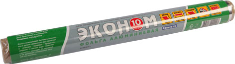 Фольга пищевая Горница Стандартная, 29 см × 10 м, алюминиевая, в пленке от производителя в Кирове