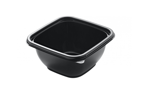 контейнер УЮ С12/12-500 черный ПЭТ (крышка С12/12) КОМПЛЕКТ *