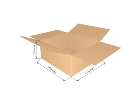 гофроящик 300х270х130 Т23С/20-25 шт *