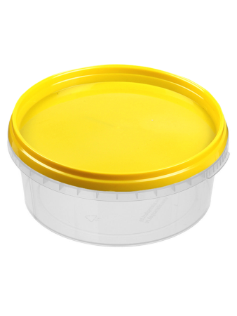 банка 0,5л прозр. желтая крышка d=122 ЭП/600