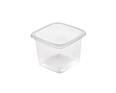 контейнер СпК-0909 300мл Квадрат стакан прозр. (Крышка 0909 прозр.)