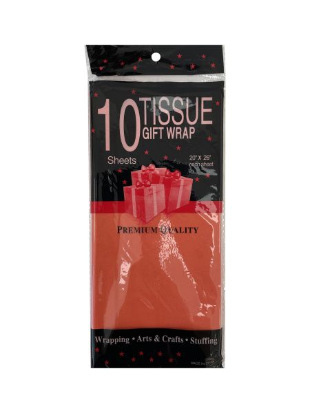 бумага Тишью 50*66 оранжевый /10 *