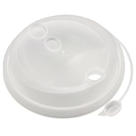 крышка д/стакана 300,400мл d=90мм прозрачная матовая с питейником ПП