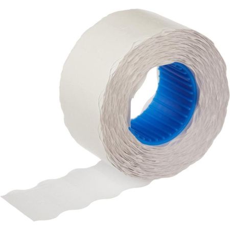 этикет-лента 22х12 белая волнист край