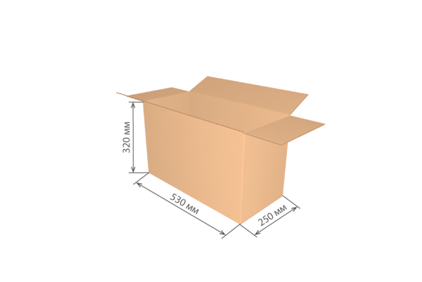 гофроящик 530х250х320 Т22С/20-25 шт *