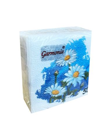 салфетки 25х25  Ромашки/50