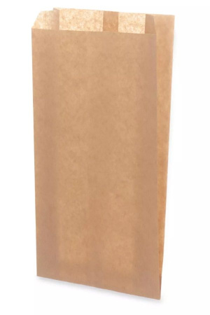пакет бумажный с V-обр. дном 37х17х7 крафт