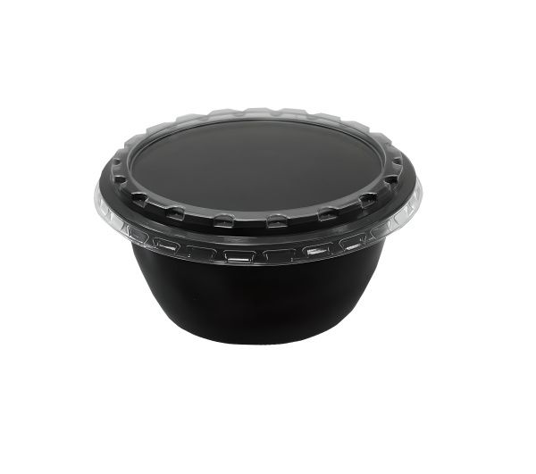 контейнер УЮ М-132 черный 500 мл РР (крышка прозр. М-138 низк.)