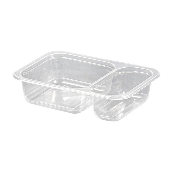 лоток под запайку 187х137х37 прозрачный 2-х секц. 30/70 ЭМ/630 *