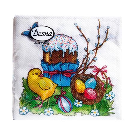 салфетки 25х25 DesnaDesing Пасха /40
