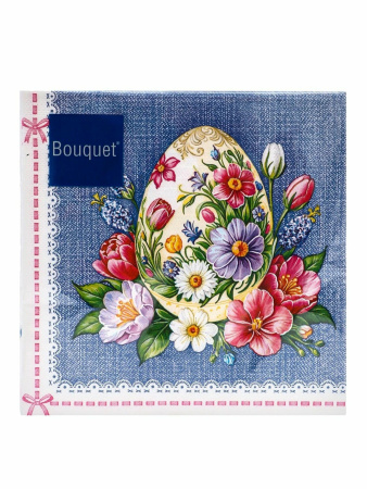 салфетки 3-сл 33х33 БУКЕТ Пасхальное яйцо /20