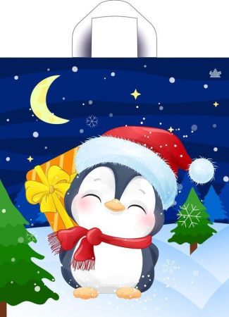 пакет петл. 42х38 Сюрприз от пингвина НГ ШК