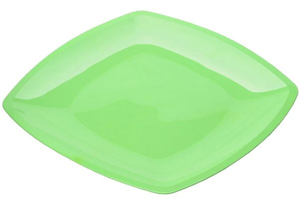 тарелка квадратная ПП 230х230 салатовая/6