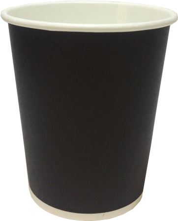 стакан бум. 200 мл Черный Скандипакк от производителя в Перми