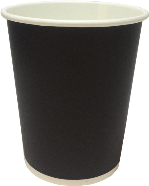 стакан бум. 200 мл Черный Скандипакк от производителя в Перми