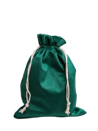 мешок 17х23 велюр. изумрудный