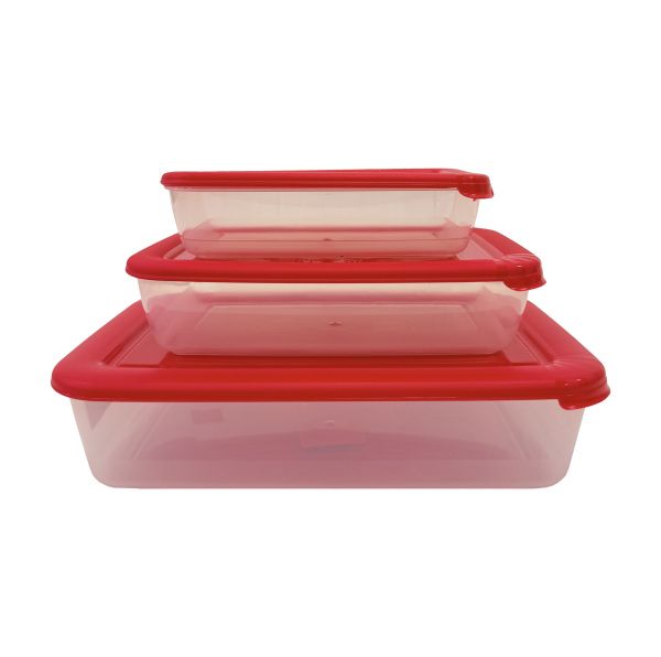 контейнеры д/СВЧ 3шт. (0,45л;0,9л;1,9л)