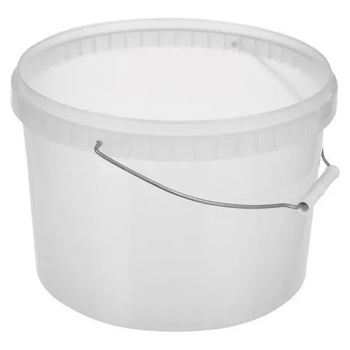 ведро 11,5 л белое с крышкой МЕТАЛЛ ручка